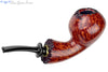 Blue Room Briars is proud to present this Dirk Heinemann Pipe High Contrast Bent Tomato with Plateaux and Brass