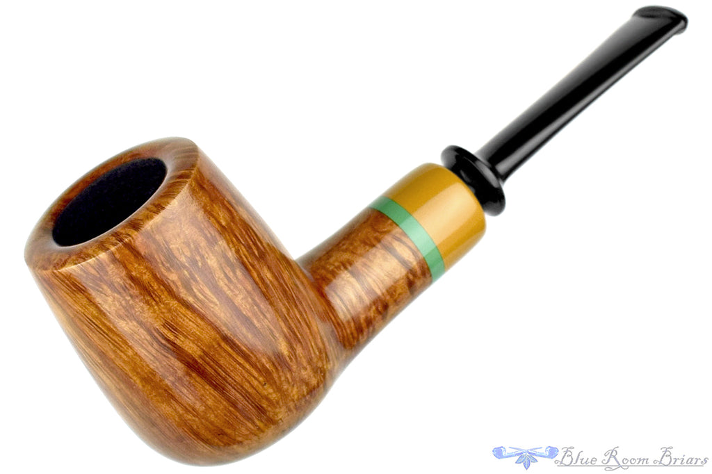 Blue Room Briars is proud to present this Brian Madsen Pipe Billiard with Colored Ebonite