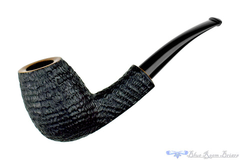 Brian Madsen Pipe Rusticated Billiard with Box Elder Burl Insert