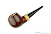 Blue Room Briars is proud to present this Vollmer & Nilsson Pipe Stout Apple with Burl Wood