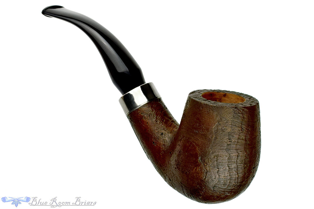 Genod Pipe Bent Sandblast Billiard with Nickel