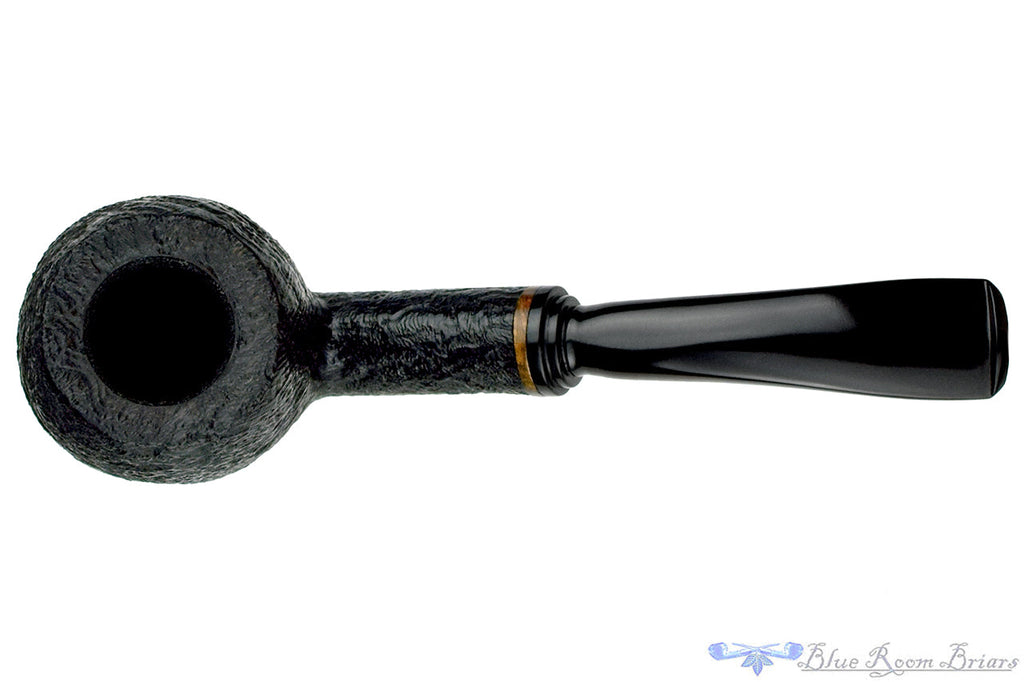 Blue Room Briars is proud to present this Dave McCarter Bent Black Blast Apple Estate Pipe