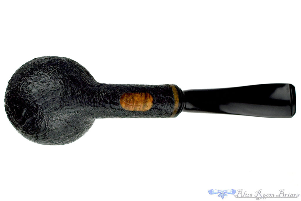 Blue Room Briars is proud to present this Dave McCarter Bent Black Blast Apple Estate Pipe