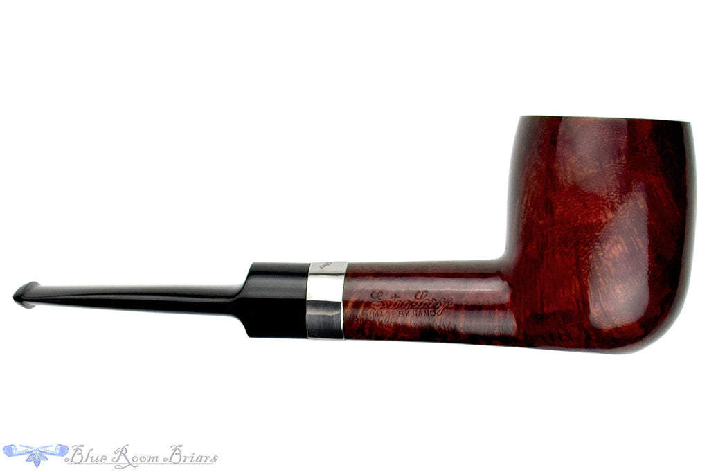 Blue Room Briars is proud to present this Charatan Belvedere Extra Large Billiard Sitter with Silver Estate Pipe