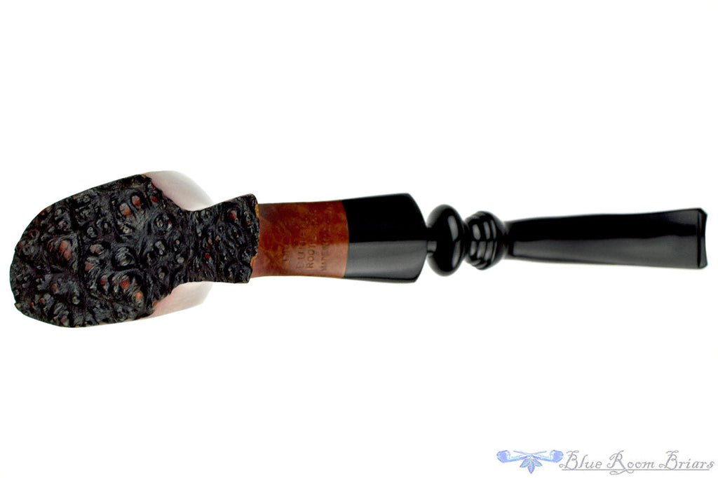 Blue Room Briars is proud to present this Dunhill Root Briar DR (1973 Make) Bent Freehand with Two Stems and Plateau Estate Pipe