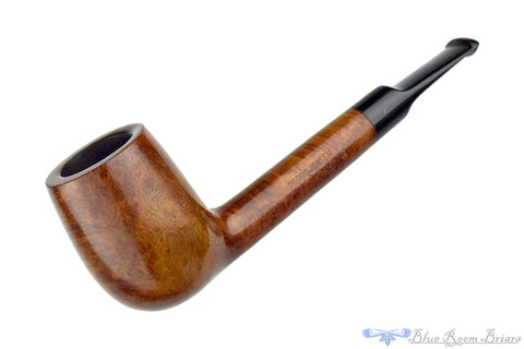 Bari Select Natural Old Briar 964 Chimney Stack Estate Pipe with Brass Repair Band