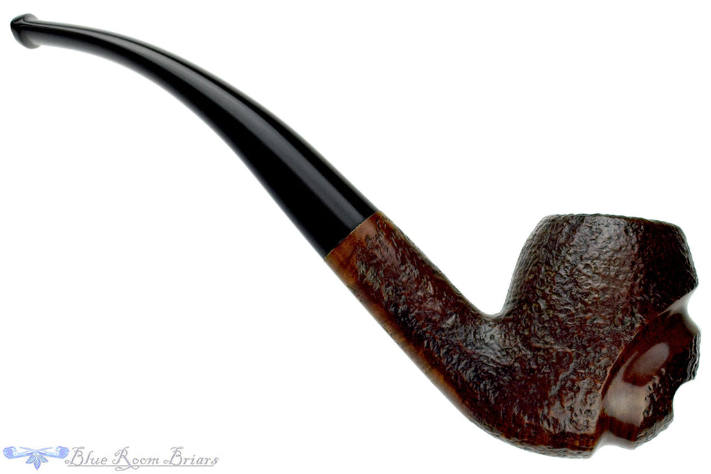 Blue Room Briars is proud to present this Comoy's Criterion 184 Bent Partial Blast Apple Estate Pipe