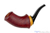 Blue Room Briars is proud to present this Marek Cikl Pipe Sandblast Reverse Calabash with Boxwood