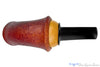 Blue Room Briars is proud to present this Marek Cikl Pipe Sandblast Reverse Calabash with Boxwood