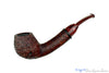 Blue Room Briars is proud to present this Bill Shalosky Pipe 657 Bent Sandblast Teapot with African Blackwood and Brindle