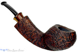 Blue Room Briars is proud to present this Bill Shalosky Pipe 655 Bent Sandblast Tomato with Cocobolo