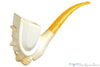 Blue Room Briars is proud to present this Meerschaum Bent Figural UNSMOKED Estate Pipe