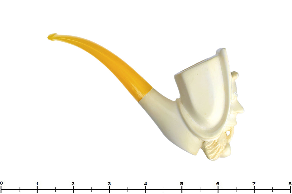 Blue Room Briars is proud to present this Meerschaum Bent Figural UNSMOKED Estate Pipe