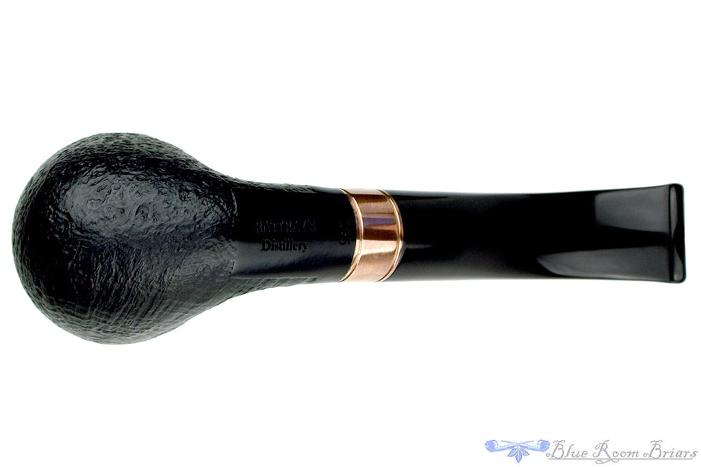 Rattray's Distillery 105 1/2 Bent Black Blast Rhodesian (9mm Filter) with Copper UNSMOKED Estate Pipe
