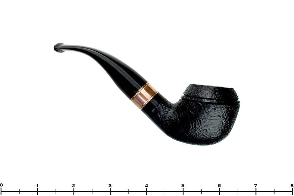Rattray's Distillery 105 1/2 Bent Black Blast Rhodesian (9mm Filter) with Copper UNSMOKED Estate Pipe
