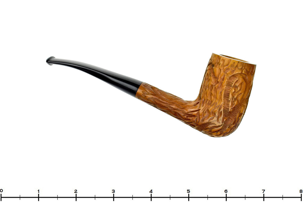 Blue Room Briars is proud to present this Lorenzo Savona Standard 750 Bent Carved Tall Billiard Estate Pipe