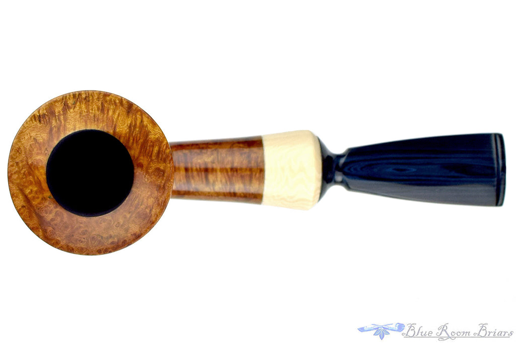 Abb Brown Cherrywood Poker with Ivorite and Brindle Estate Pipe