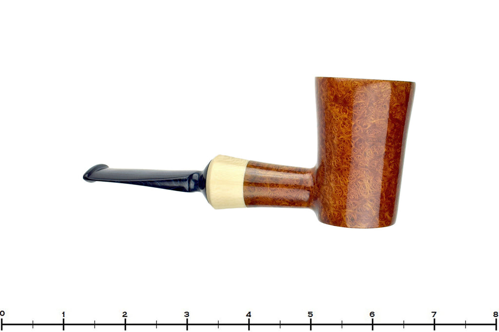 Abb Brown Cherrywood Poker with Ivorite and Brindle Estate Pipe