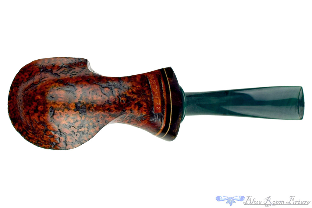 Blue Room Briars is proud to present this Daniel Mustran Pipe Bent Sandblast Volcano with Acrylic