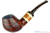 Blue Room Briars is proud to present this Daniel Mustran Pipe Bent Sandblast Egg with Exotic Wood