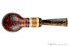 Blue Room Briars is proud to present this Daniel Mustran Pipe Bent Sandblast Egg with Exotic Wood