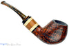 Blue Room Briars is proud to present this Daniel Mustran Pipe Bent Sandblast Egg with Exotic Wood