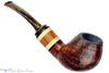 Blue Room Briars is proud to present this Daniel Mustran Pipe Bent Sandblast Egg with Exotic Wood