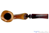 Blue Room Briars is proud to present this Ben Wade Straight Grain Natural Handmade Bent Freehand with Plateau Estate Pipe
