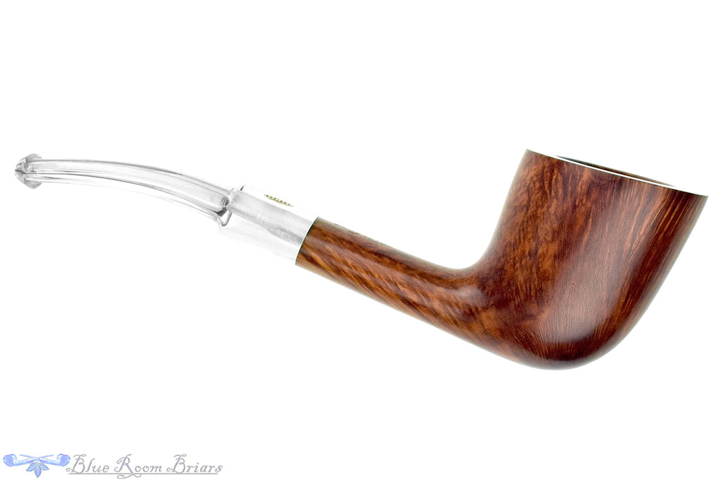 Blue Room Briars is proud to present this GBD Prestige 566 Bent Yachtsman with Wide Shank and Perspex Estate Pipe