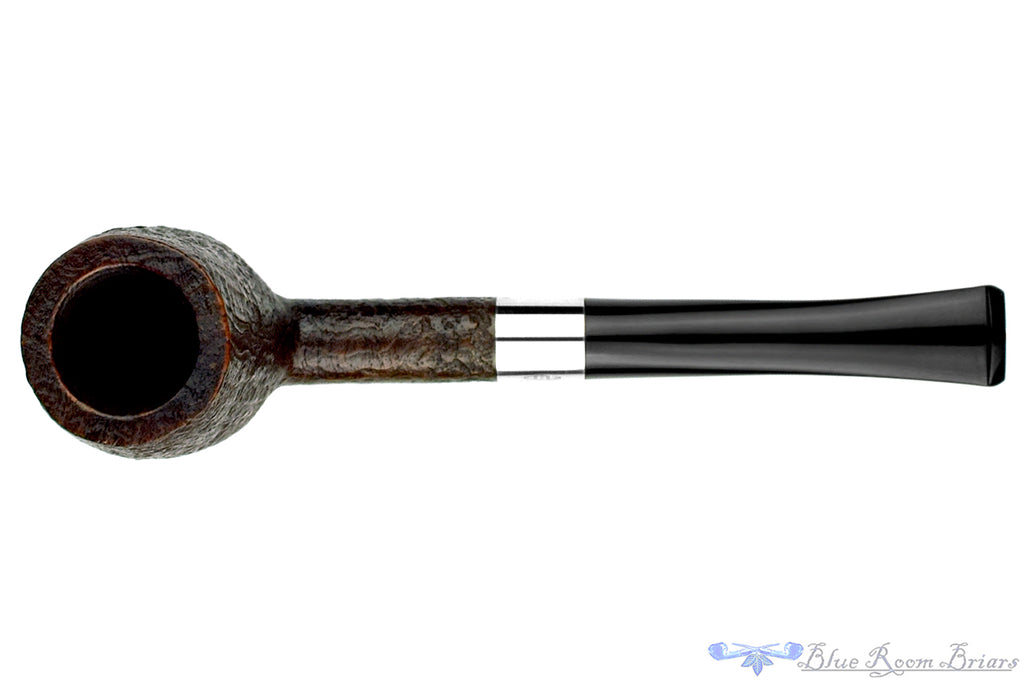 Blue Room Briars is proud to present this Savinelli Silver 702 Sandblast Billiard Sitter Estate Pipe