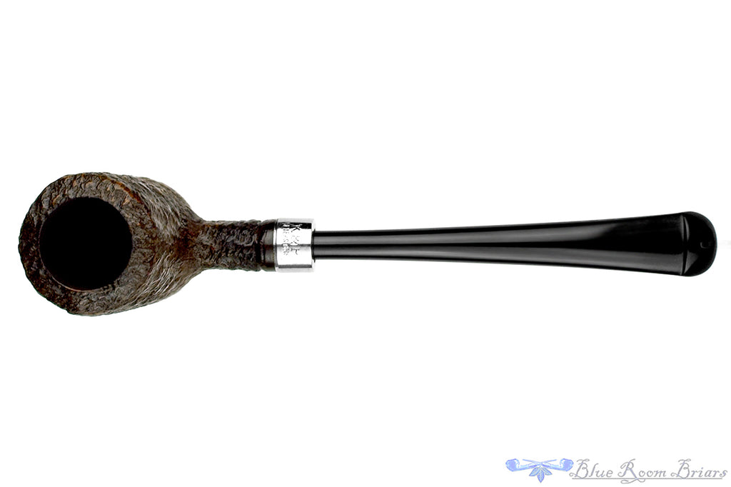 Blue Room Briars is proud to present this Peterson Tankard Rusticated Poker with Nickel and P-Lip Estate Pipe