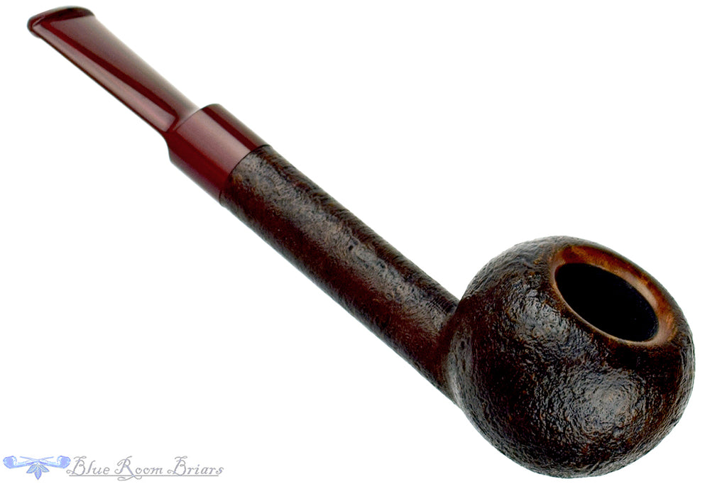 Blue Room Briars is proud to present this H Pipes by Aiden Hesslewood Sandblast Long Shank Tomato with Cumberland