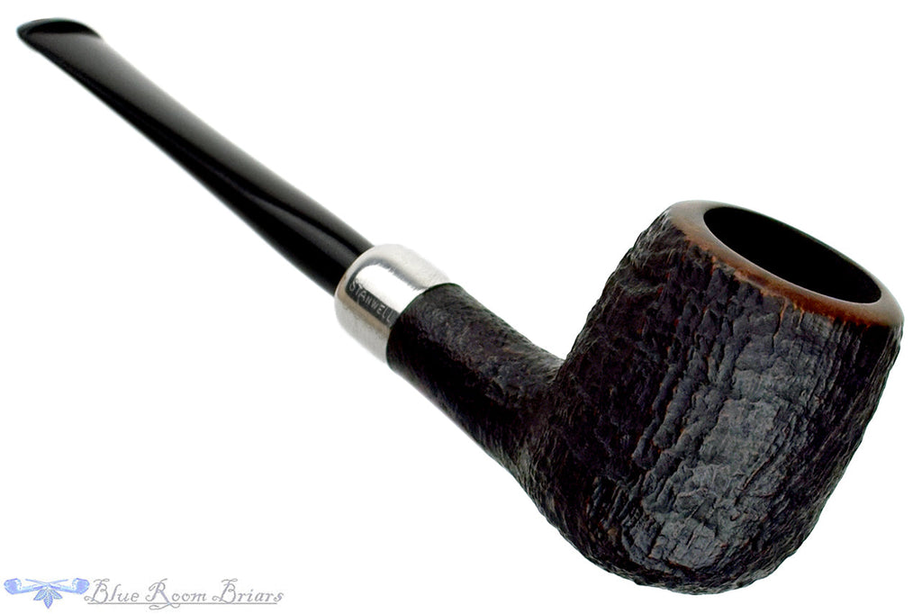 Blue Room Briars is proud to present this Stanwell NR.22 Sandblast Apple with Silver Estate Pipe