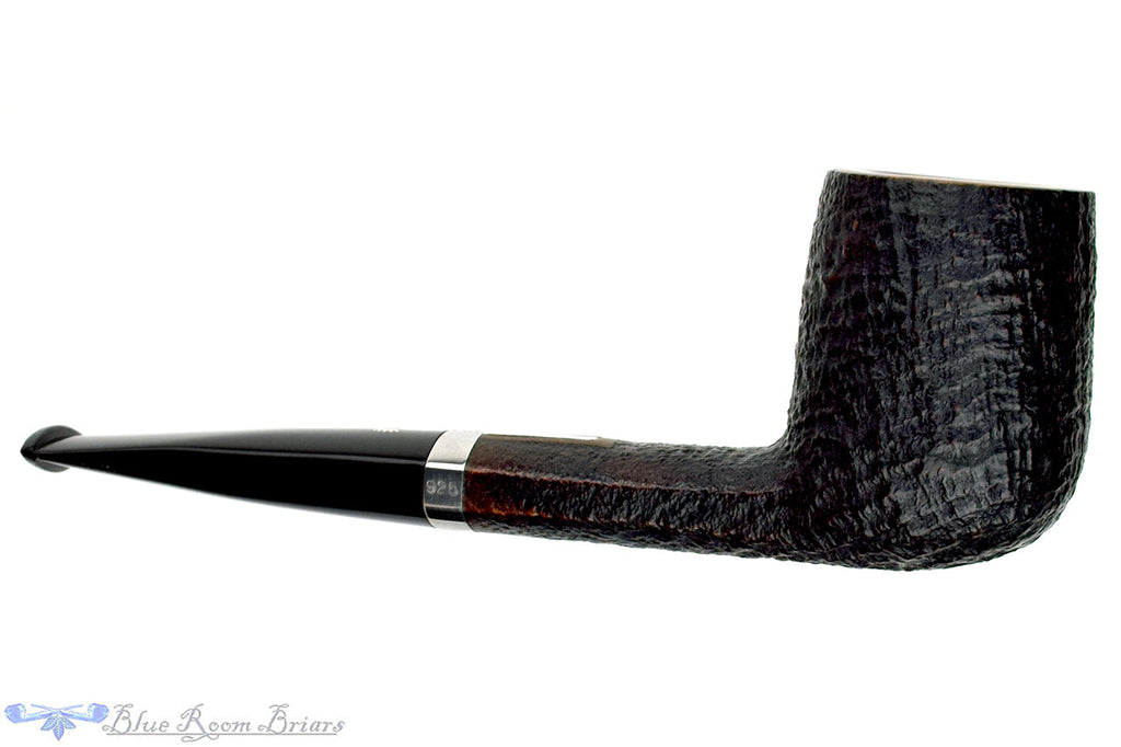Blue Room Briars is proud to present this Stanwell Sandblast Billiard with Silver Estate Pipe