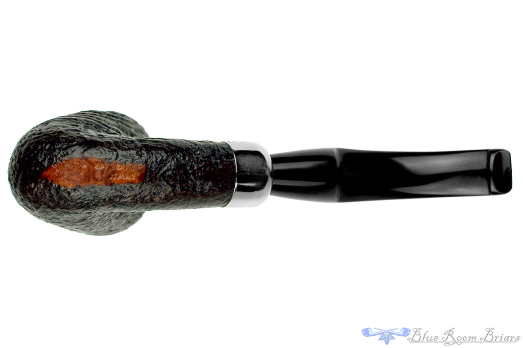 Blue Room Briars is proud to present this Savinelli Dry System 1611 Bent Sandblast Dublin (6mm Filter) with Nickel Estate Pipe