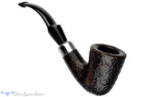 Blue Room Briars is proud to present this Savinelli Dry System 1611 Bent Sandblast Dublin (6mm Filter) with Nickel Estate Pipe