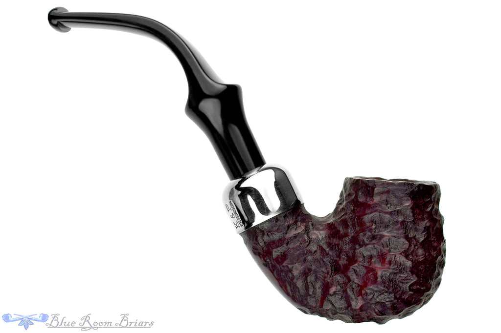 Blue Room Briars is proud to present this Peterson System Standard 314 Bent Rusticated Billiard with Nickel Estate Pipe