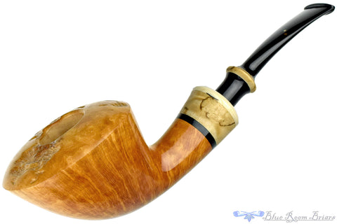 Joseph Skoda Pipe Gecko Saucer Wave with Mammoth Tooth and Tortoise Shell
