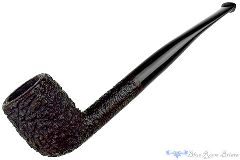 Dunhill Shell 0539 (1976 Make) Sandblast Long Oval Shank Billiard Sitter Estate Pipe