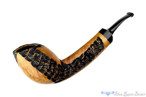 Yorgos Mitakidis Pipe 2423 Straight Grain Billiard with Brass