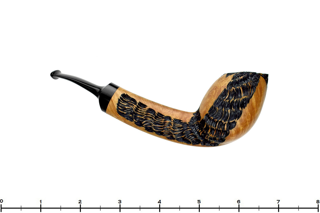 Blue Room Briars is proud to present this C Kent Joyce Pipe Bent Carved Tall Slender Egg