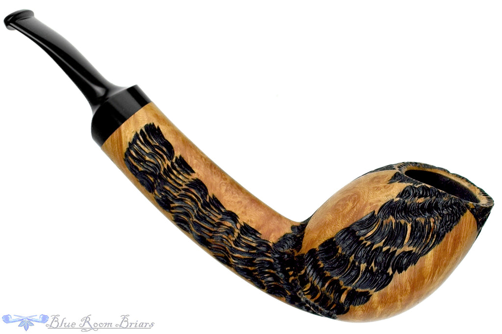 Blue Room Briars is proud to present this C Kent Joyce Pipe Bent Carved Tall Slender Egg