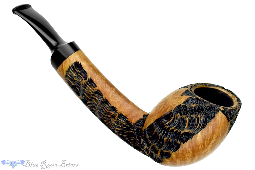 Blue Room Briars is proud to present this C Kent Joyce Pipe Bent Carved Tall Slender Egg