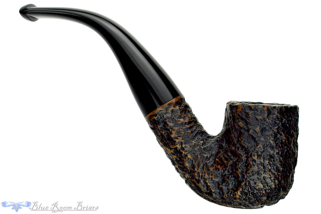 Blue Room Briars is proud to present this Peterson Aran 338 Bent Rusticated Billiard Estate Pipe
