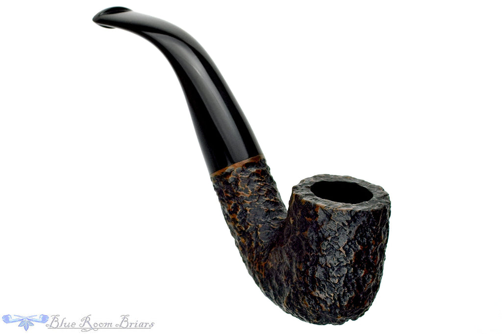 Blue Room Briars is proud to present this Peterson Aran 338 Bent Rusticated Billiard Estate Pipe