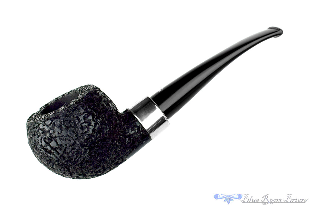 Blue Room Briars is proud to present this Glenn Tinsky Coral (2022 Make) Bent Tomato with Silver UNSMOKED Estate Pipe