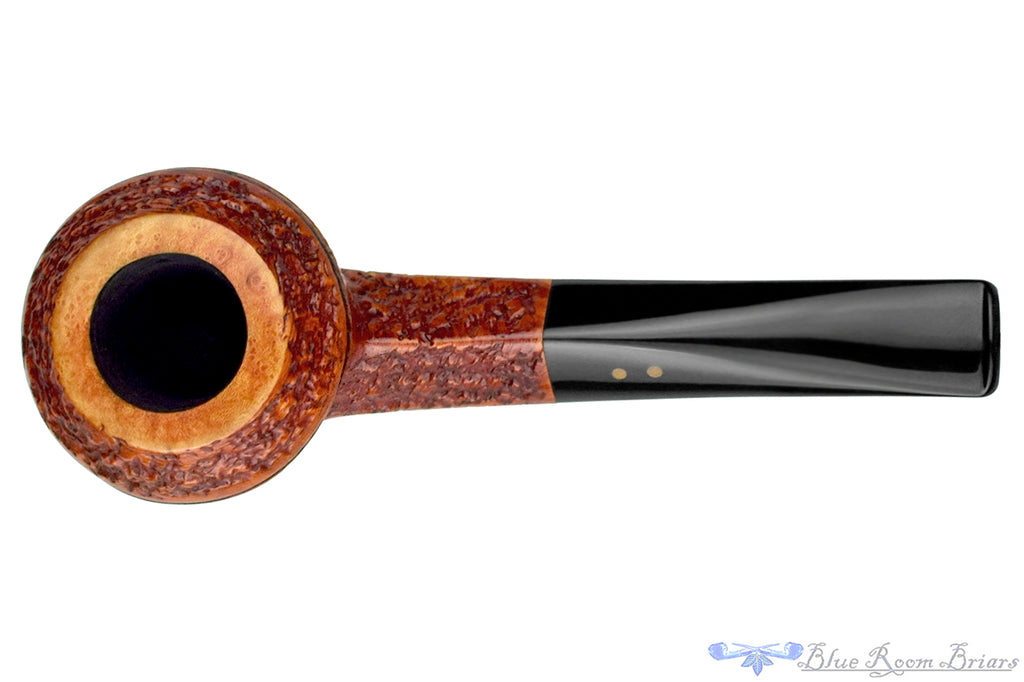 Blue Room Briars is proud to present this Radice Rind Bent Carved Bulldog Estate Pipe