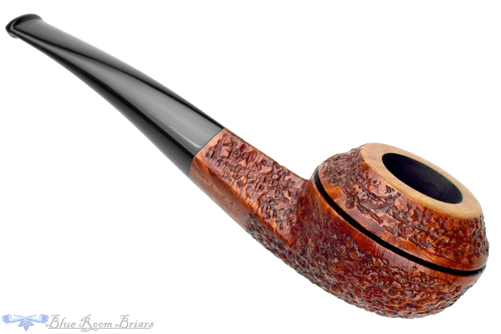 Blue Room Briars is proud to present this Radice Rind Bent Carved Bulldog Estate Pipe