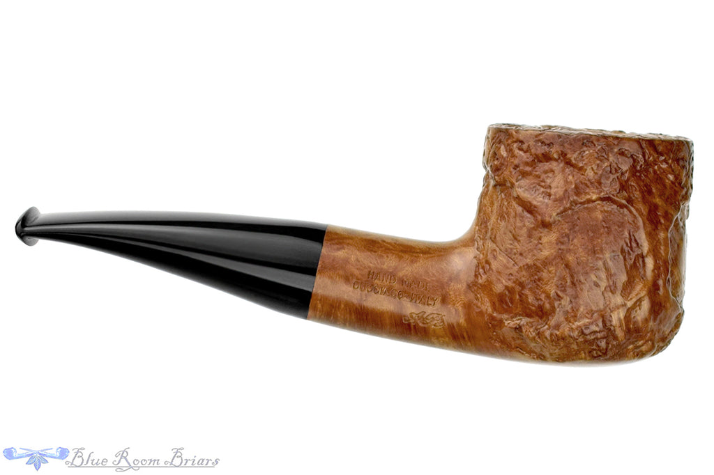 Blue Room Briars is proud to present this Ascorti New Dear Bent Carved Pot Estate Pipe