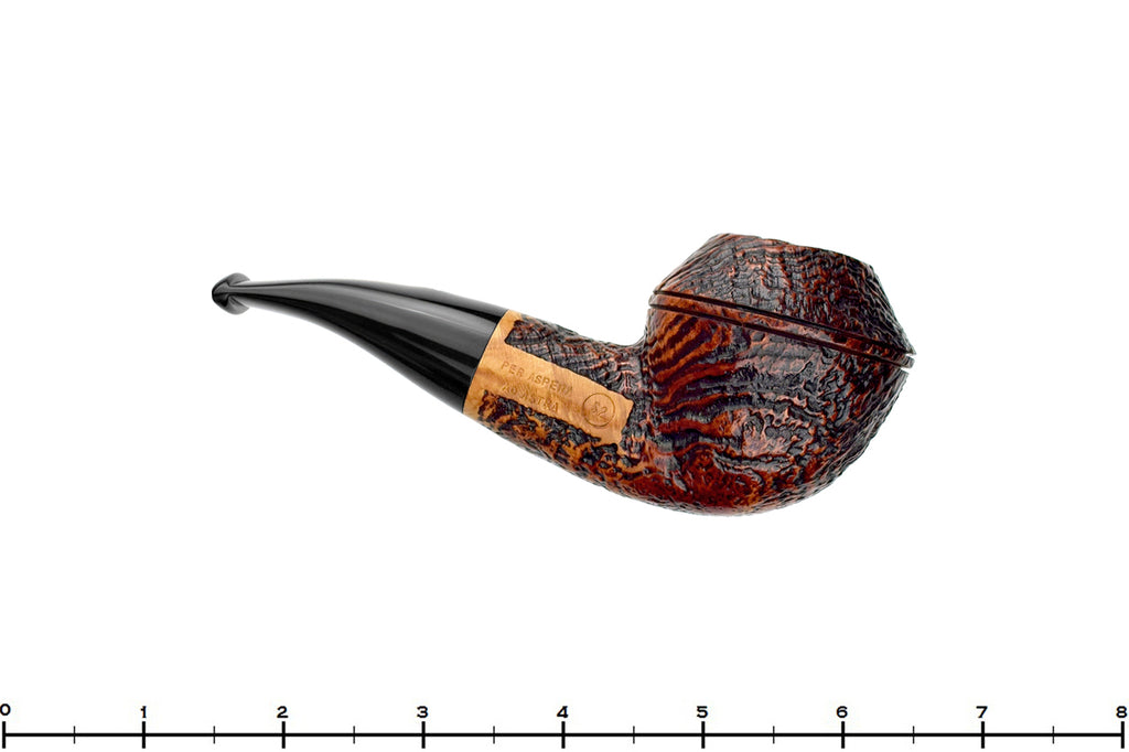 Blue Room Briars is proud to present this Ser Jacopo Bent Sandblast Stout Rhodesian UNSMOKED Estate Pipe